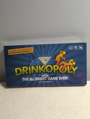 Drinkopoly Party Board Game - Blue